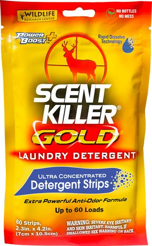 WRC CLOTHING WASH SCENT KILLER - GOLD LAUNDRY STRIPS 60CT