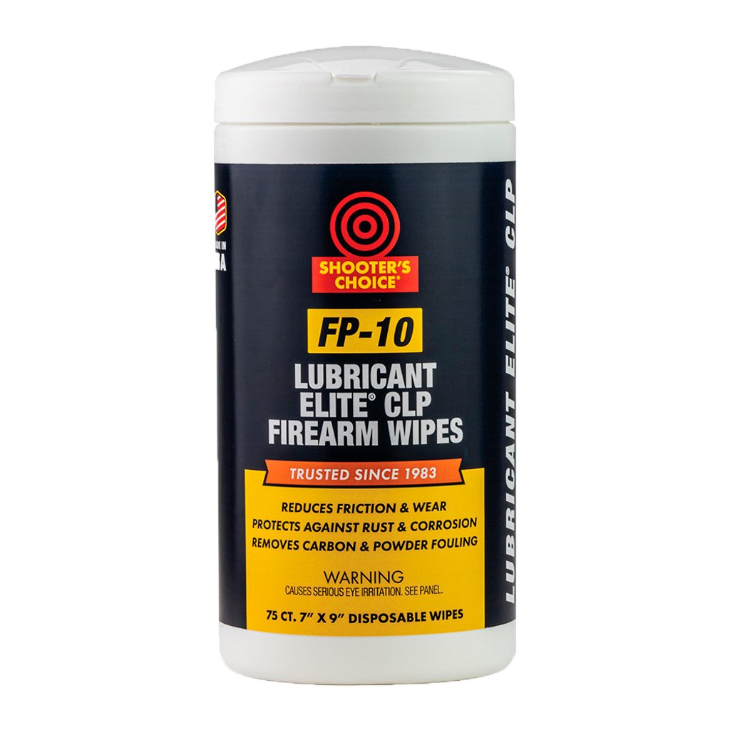 Shooters Choice FP-10 Lubricant Elite CLP Wipes 75 pk.