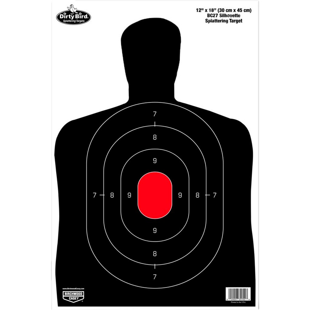 Birchwood Casey Dirty Bird 12" X 18"  Sillhouette Target 100 Sheets