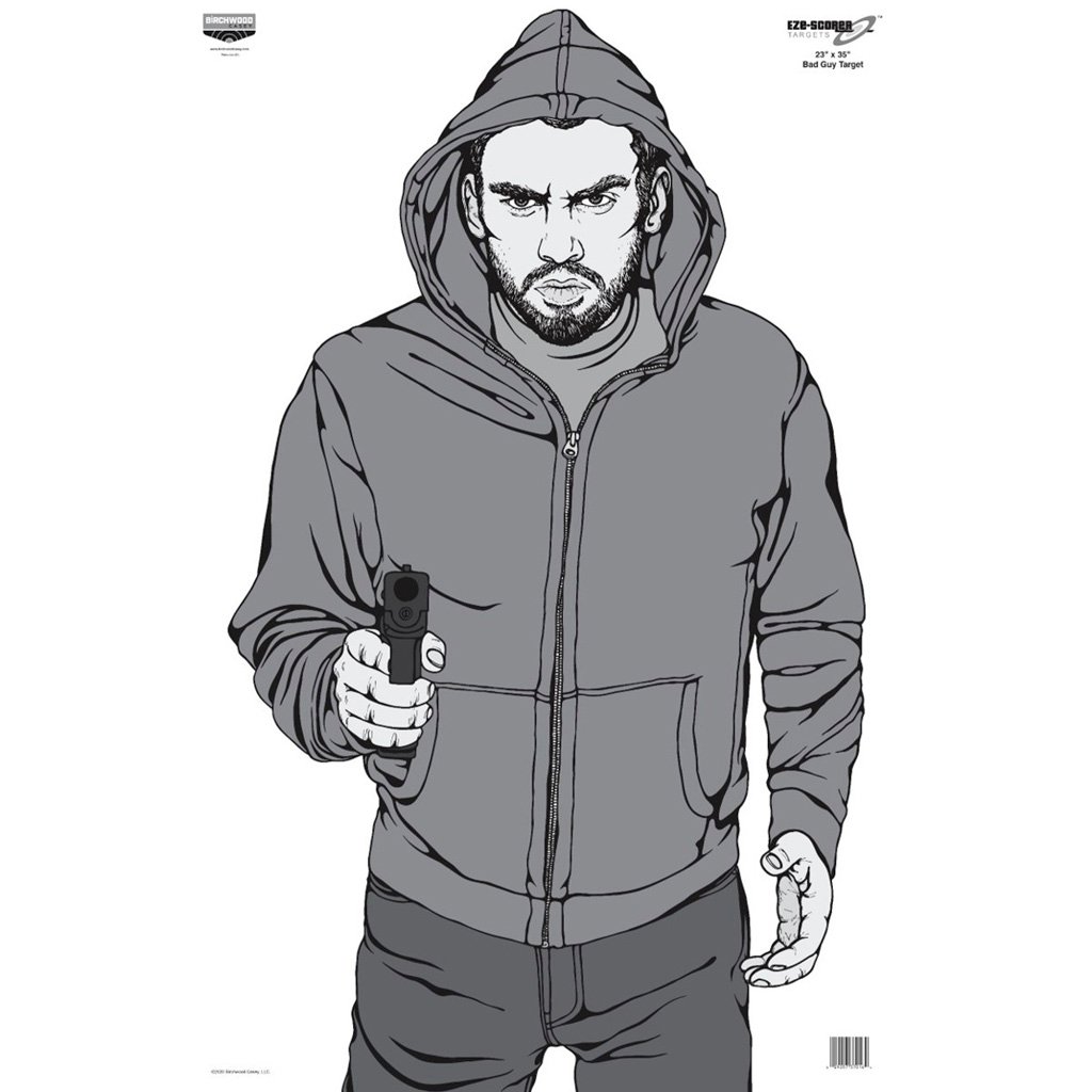 Birchwood Casey Eze-Scorer Bad Guy Target 23 x 35 in. 100 Pack