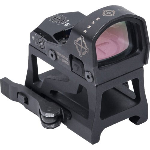 Sightmark Mini Shot M-Spec LQD Red Dot Sight 1x 3 MOA LP/AR Riser Fixed Mount