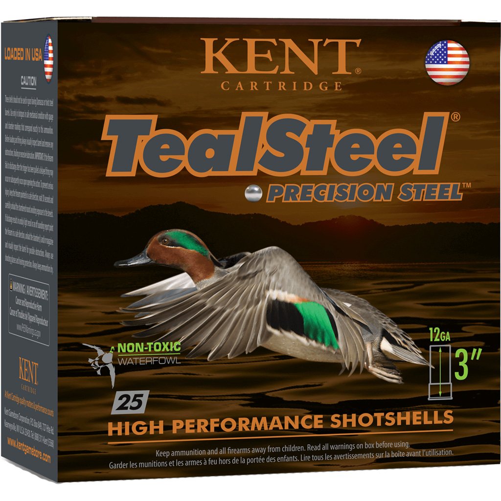 Kent Teal Steel Load 12 ga. 3 in. 1 1/4 oz. 5 Shot 25 rd.