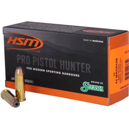 1404920_1.jpg HSM Pro Pistol Hunter Ammunition 44 Mag. Sierra JHC 240 gr. 50 rd.