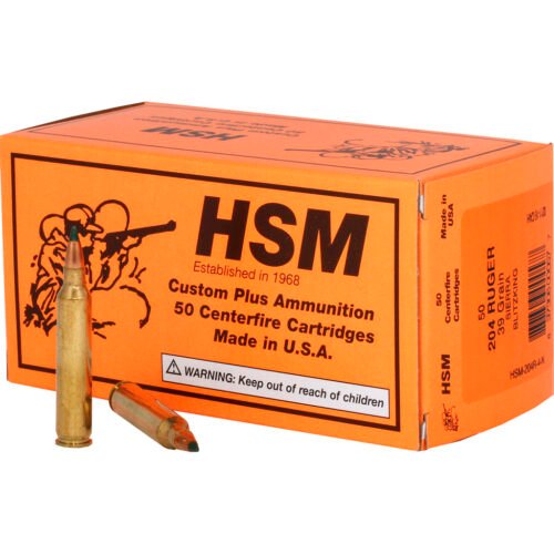 1405076_1.jpg HSM Varmint Rifle Ammunition 204 Ruger BlitzKing 39 gr. 20 rd.