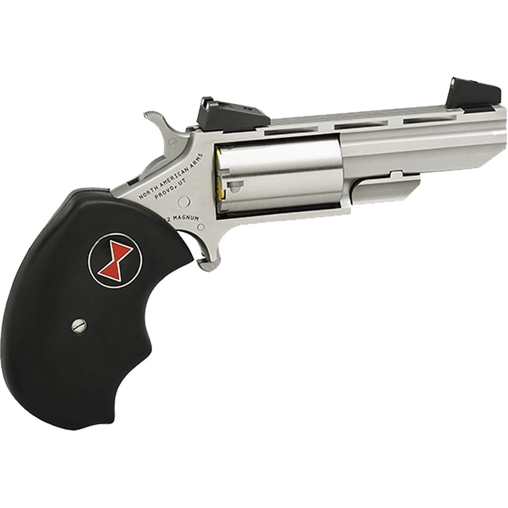 1407864_1.jpg NAA Black Widow Revolver 22 WMR Stainless/Black 2 in. 5 rd. AS