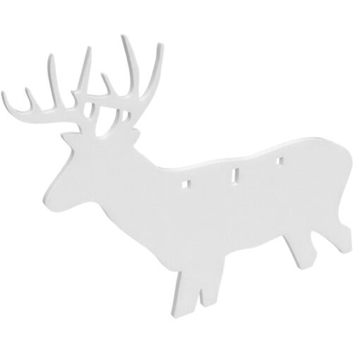 1408878_1 Birchwood Casey Ar500 Silhouette 3-Hole Deer 3/8"