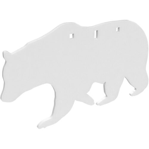 1408879_1.jpg Birchwood Casey Ar500 Silhouette 3-Hole Bear 3/8"