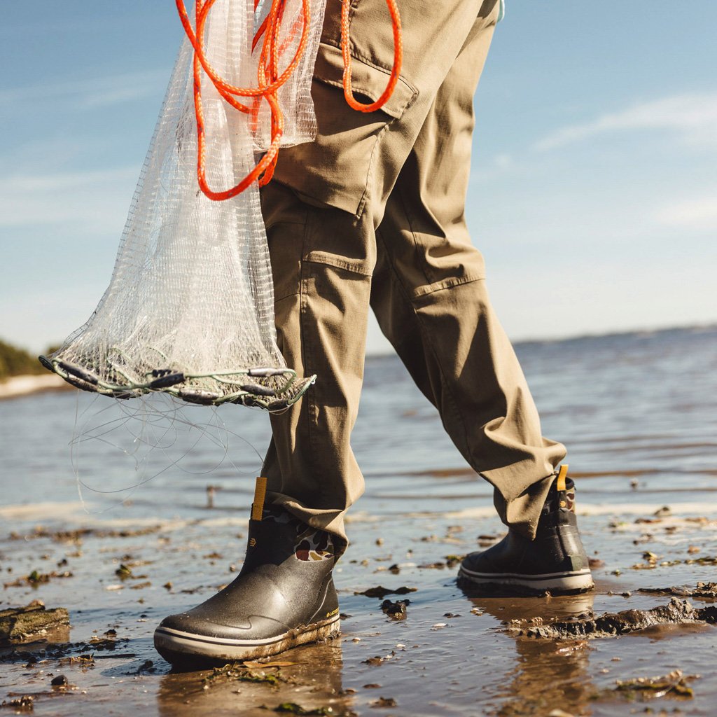 Lacrosse Men's Alpha Deck Boot Black Olive/Camo Size 12