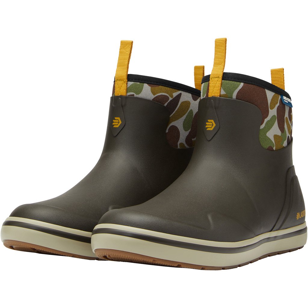 Lacrosse Men's Alpha Deck Boot Black Olive/Camo Size 13