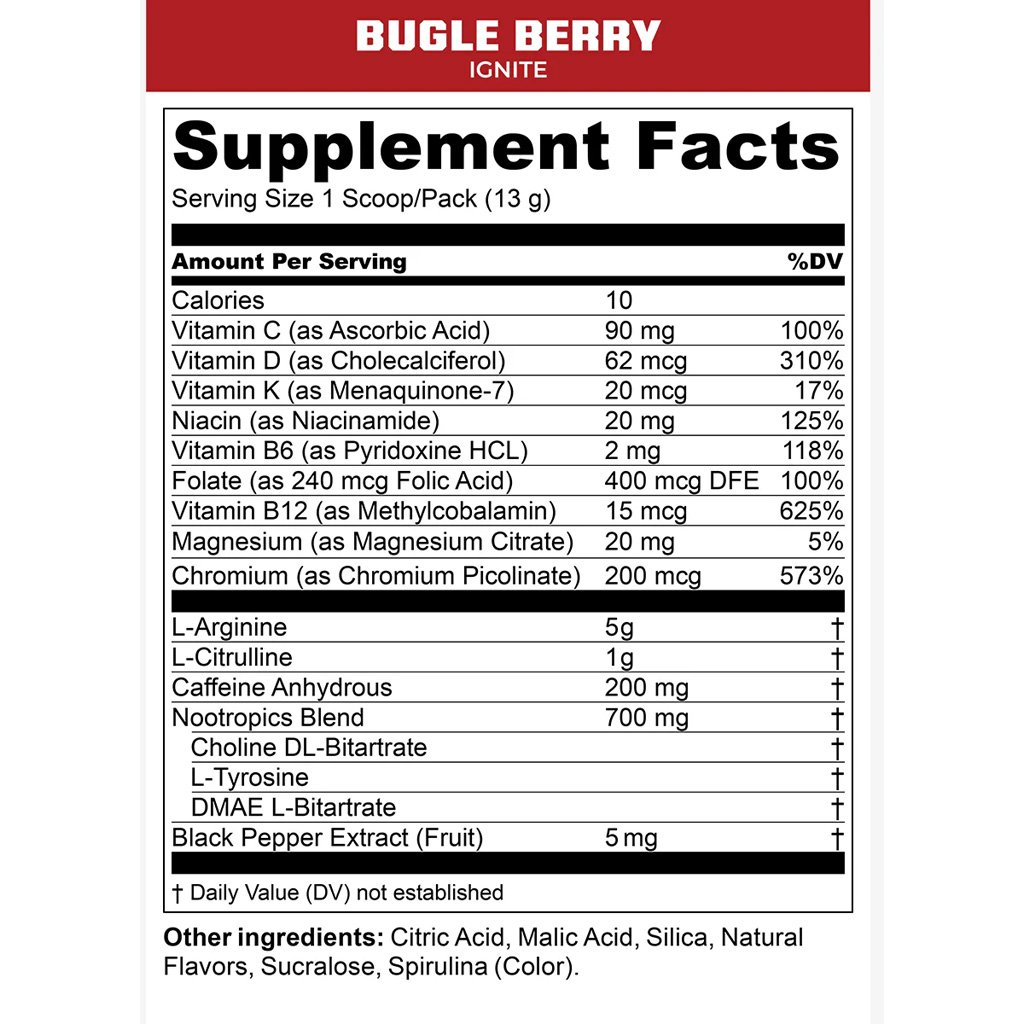 MTN Ops Ignite Bugle Berry 20ct Trail Pack
