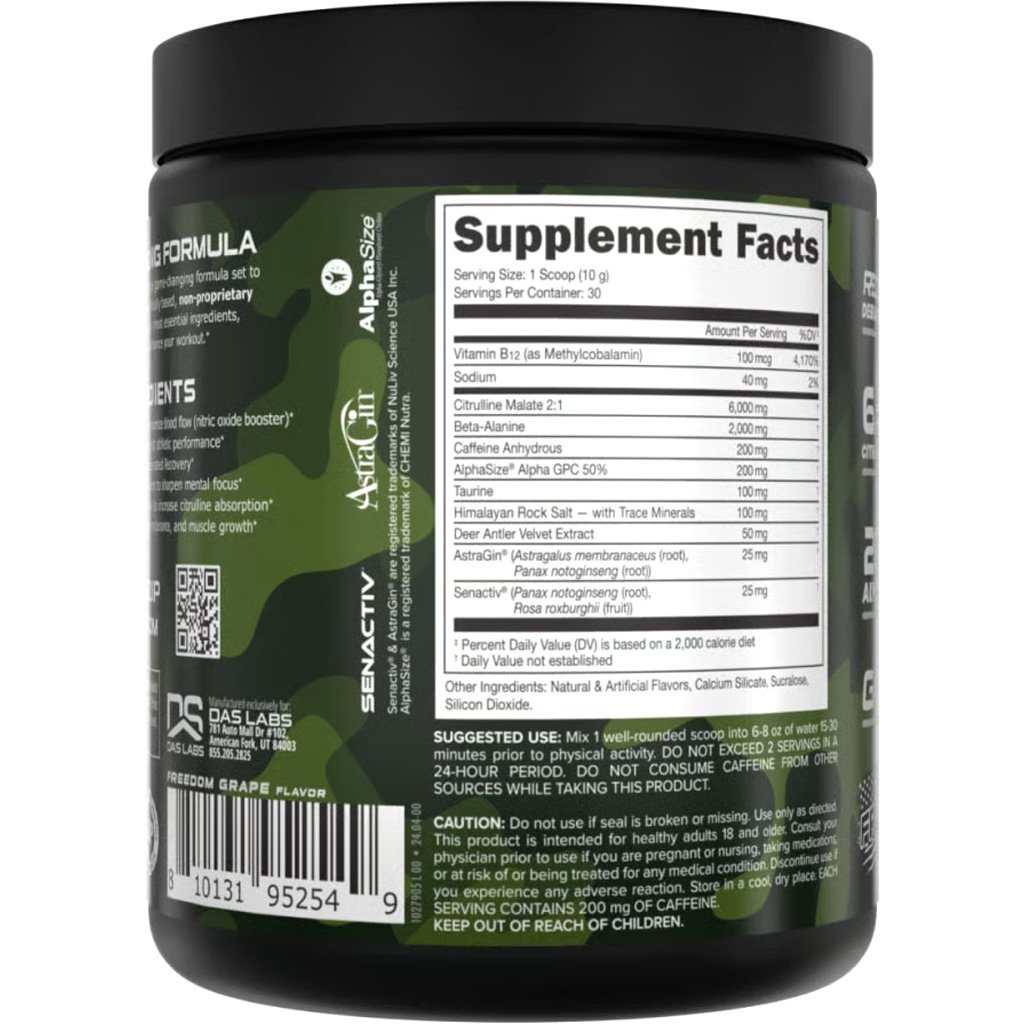 1409881_3.jpg Bucked Up Pre-Workout Freedom Grape 30 Serving Tub