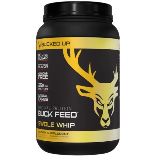 1409896_1.jpg Bucked Up Buck Feed Protein Swole Whipe 30 Serving Tub