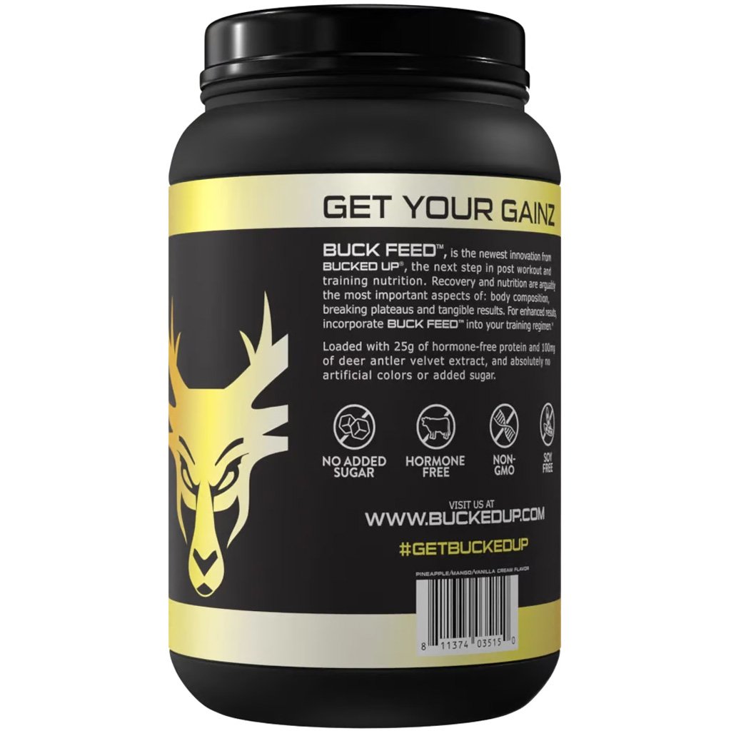 1409896_2.jpg Bucked Up Buck Feed Protein Swole Whipe 30 Serving Tub
