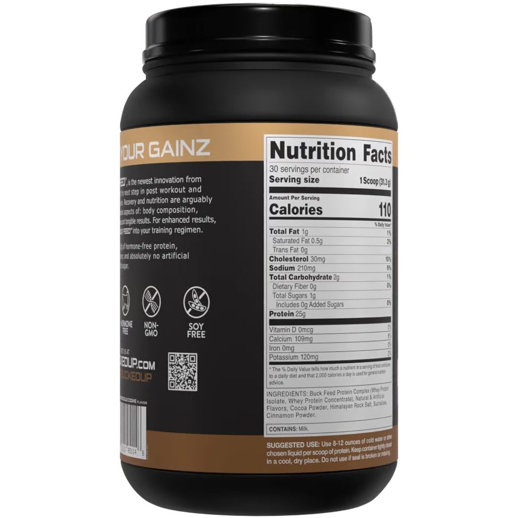 Bucked Up Buck Feed Protein Snickerdoodle 30 Serving Tub