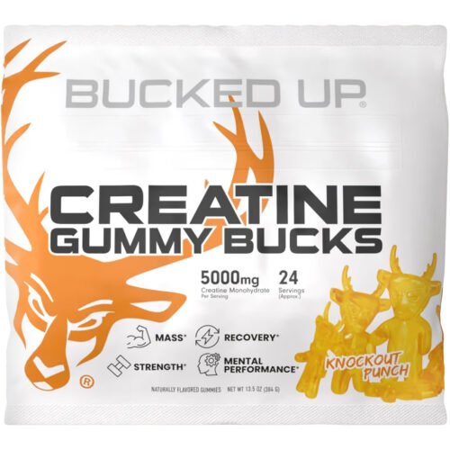 1409904_1.jpg Bucked Up Creatine Gummies Knockout Punch 24pc pack