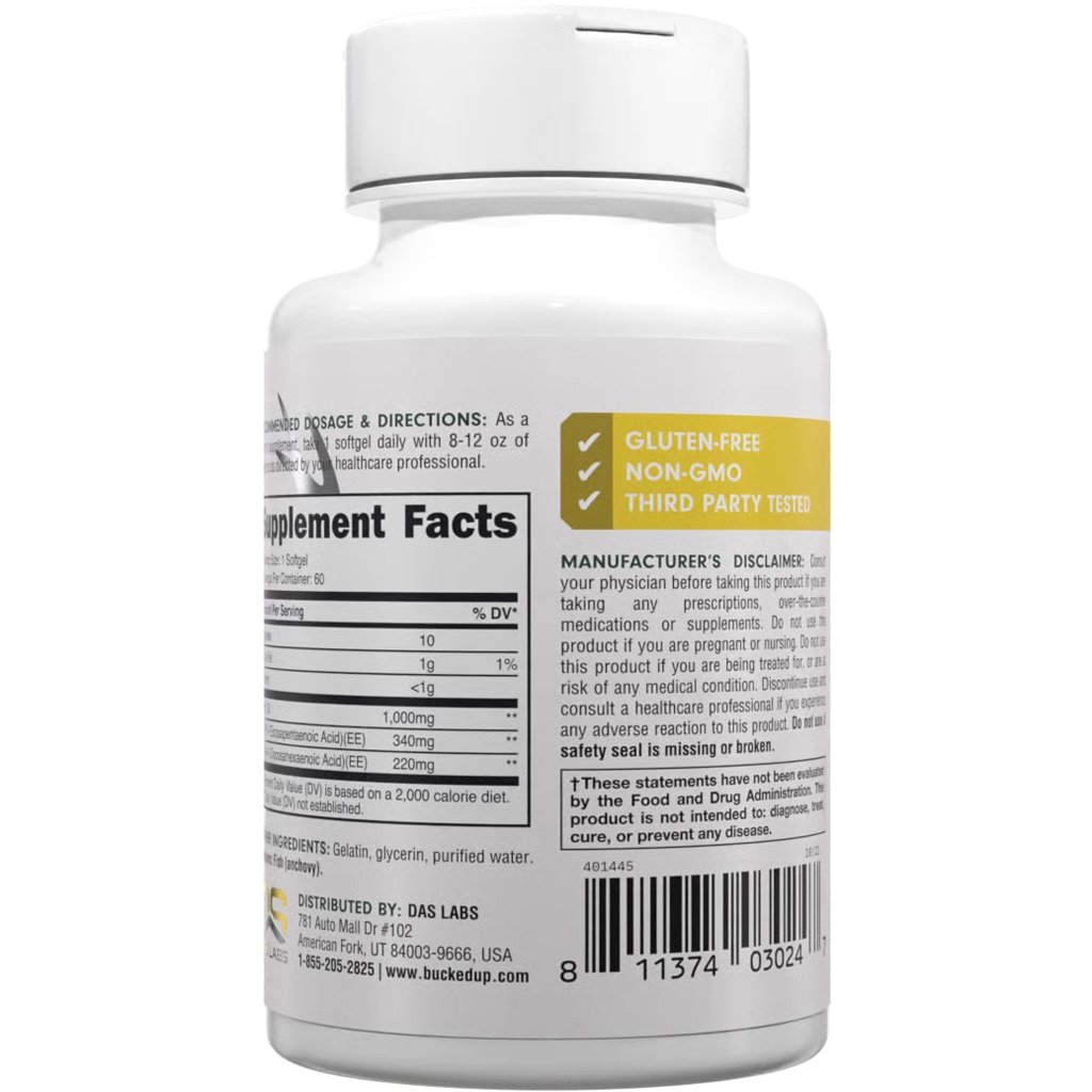 1409911_3.jpg Bucked Up Fish Oil Supplement 60 Capsules