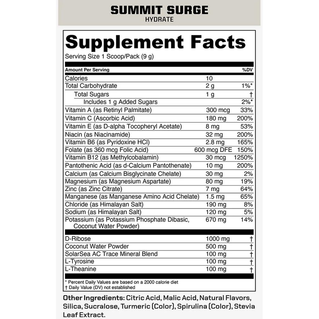 MTN Ops Hydrate Summit Surge HUSH Trail Packs - 20ct