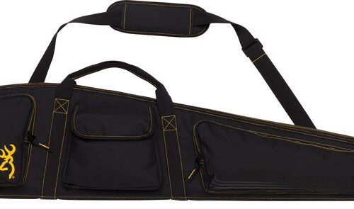 BROWNING BUCK MARK LOGO GUN - CASE 50" RIFLE BLK/GLD W/SLING