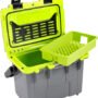 PELICAN COOLERS IM 14 QUART - DKGRAY/GREEN W/DRY STORAGE