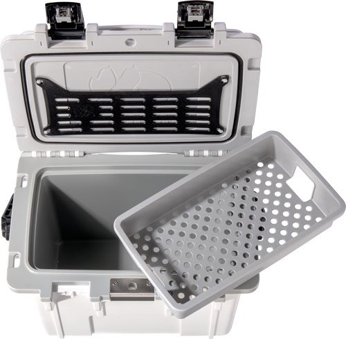 PELICAN COOLERS IM 14 QUART - WHITE/GRAY W/DRY STORAGE