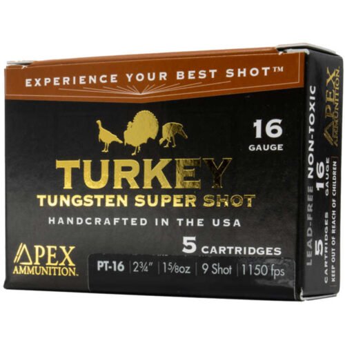 1501263_1 Apex Turkey TSS Shotgun Ammo 16 ga. 2-3/4 in.1-5/8oz #9 shot 5 rd
