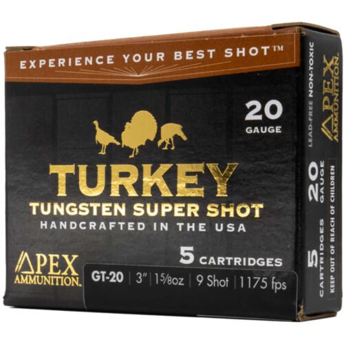 1501266_1 Apex Turkey TSS Shotgun Ammo 20 ga. 3 in. 1-5/8oz 9shot 5 rd