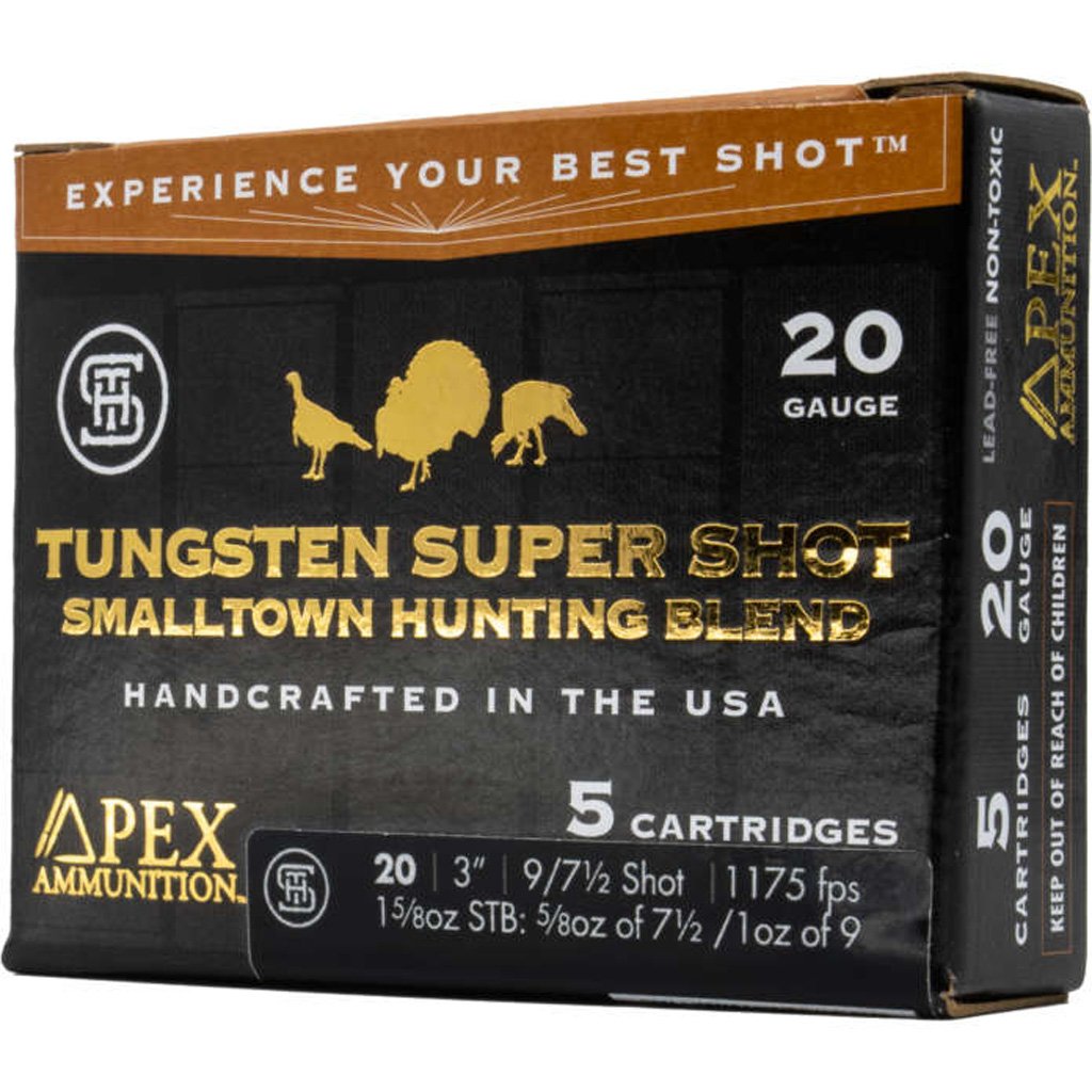 1501282_1 Apex Turkey TSS Smalltown Hunting Blend 20 ga. 3 in. 7.5/9 shot 5 rd