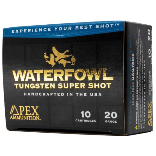 1501296_1.jpg Apex Waterfowl TSS Shotgun Ammo 20 ga. 3/4oz 3 in. #8 Waterfowl 10 rd