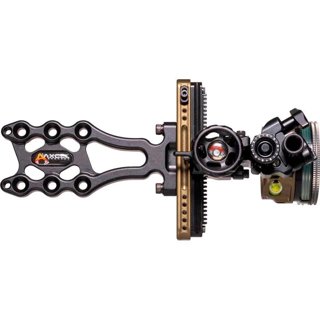 1501965_2.jpg Axcel LANDSLYDE Slider Tactical Bowhunting Sight AVX-41 Scope 1 Pin .010 Green Fiber
