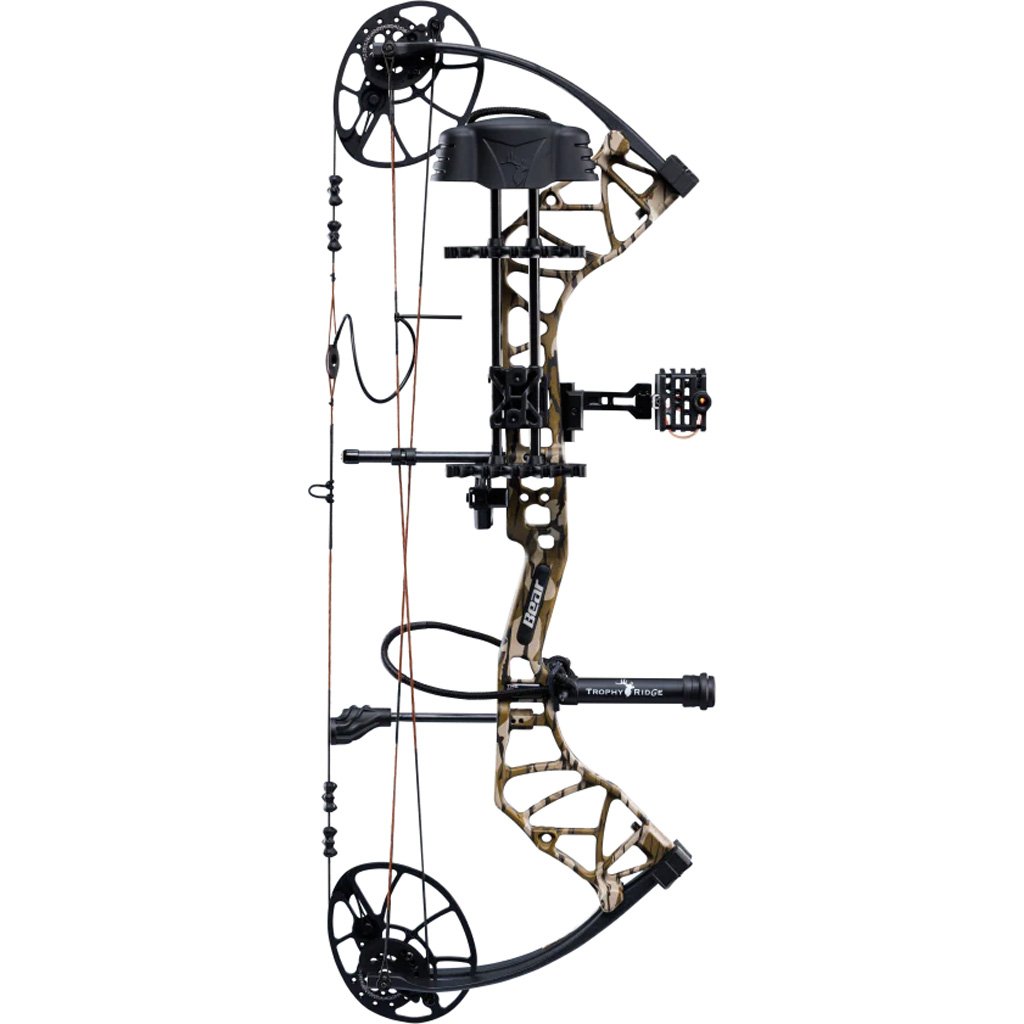 Bear Legit MAXX RTH Bow Package Mossy Oak Bottomland/Black 10-70 lbs. LH