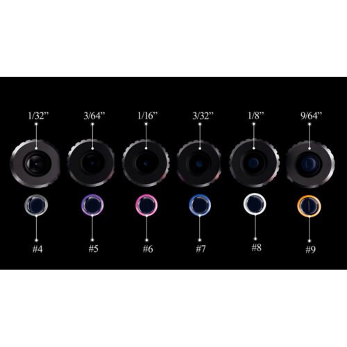 1502627_2.jpg Specialty Iron I Rifle Peep Kit Contains 6 Apertures and 6 Verifiers with Case