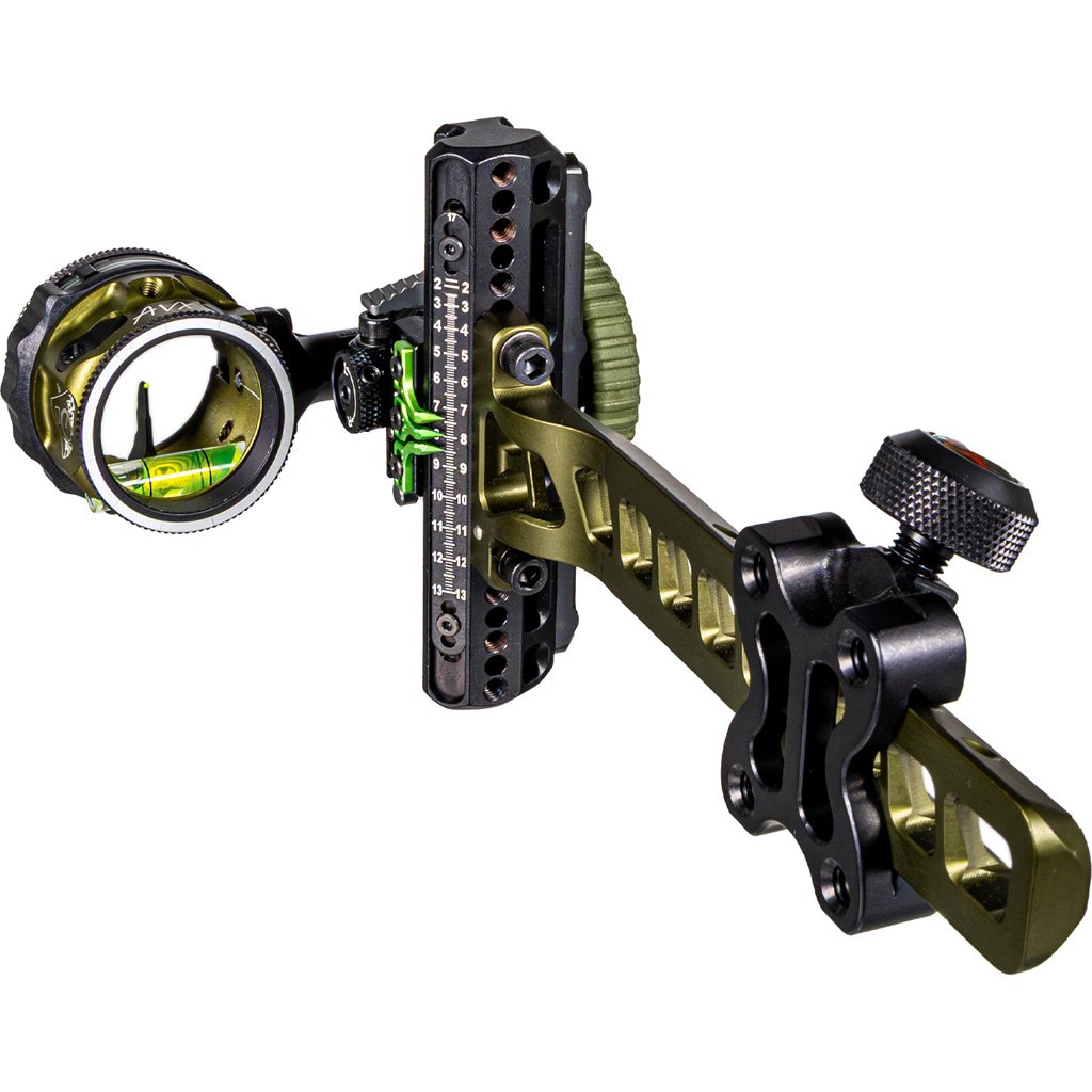 1502896_1.jpg Axcel Driver Plus Slider Sight w/AVX-31 Scope Tactical BH .019 Green Fiber Single Pin RH