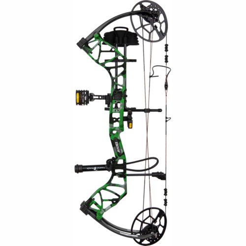 1503221_2.jpg Bear Legit MAXX RTH Bow Package Fred Bear Electric/Black 70 lbs. RH