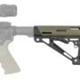HOGUE AR-15 COLLAPSIBLE STOCK - OD GREEN RUBBER MIL-SPEC