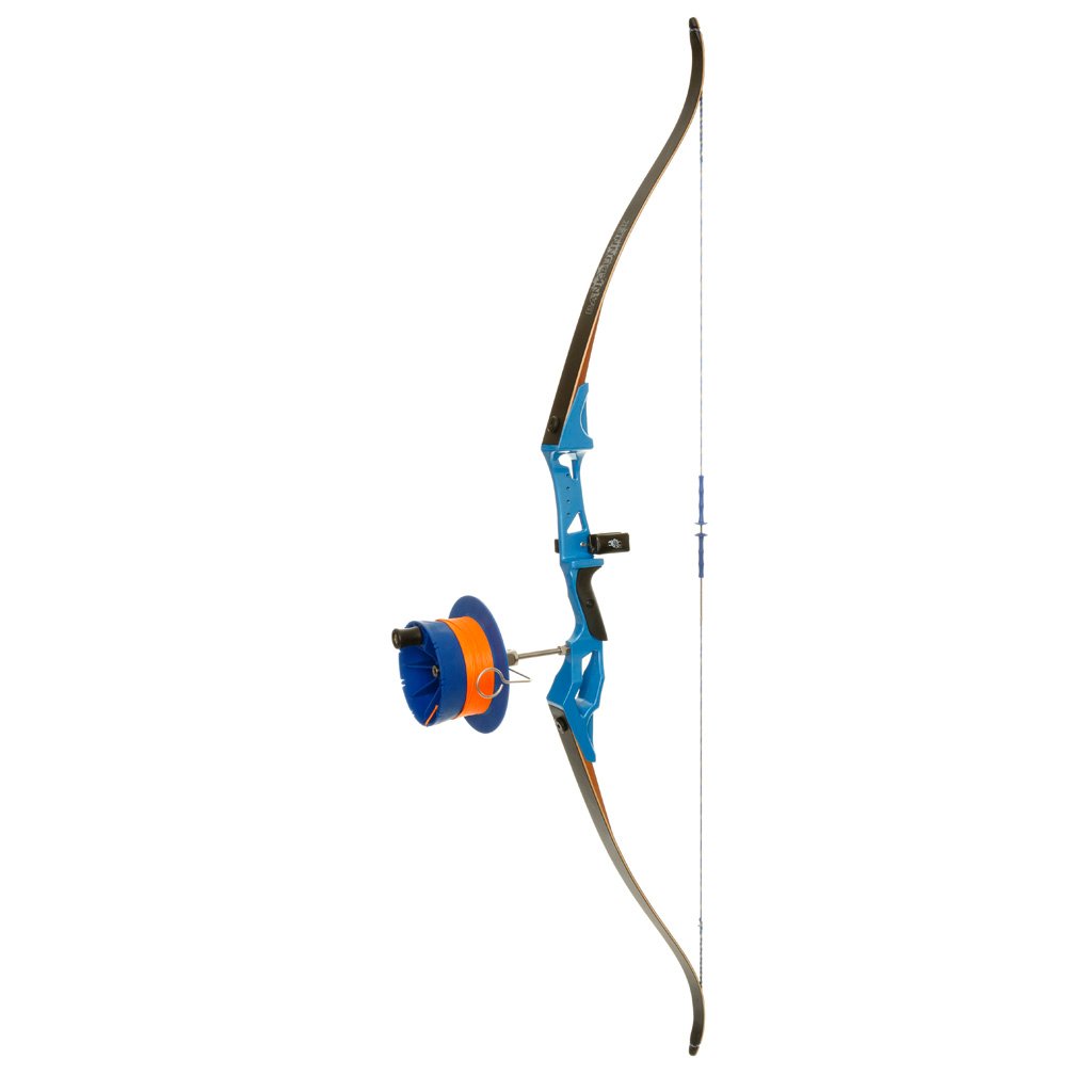 1601024_1.jpg Fin Finder Bank Runner Recurve Package Blue with Sidewinder Reel RH