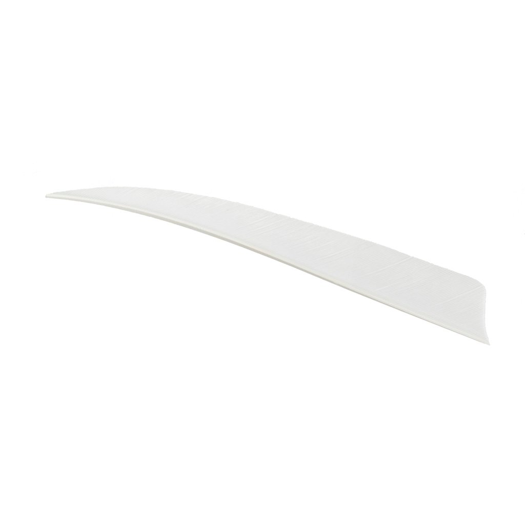 16505_1.jpg Trueflight Shield Cut Feathers White 4 in. RW 100 pk.