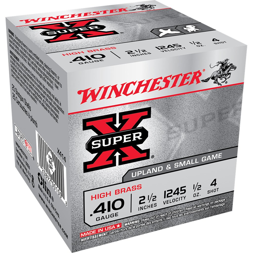 1701184_1.jpg Winchester Super-X High Brass Heavy Game Load 410 ga. 2.5 in. 1/2 oz. 4 Shot 25 rd.
