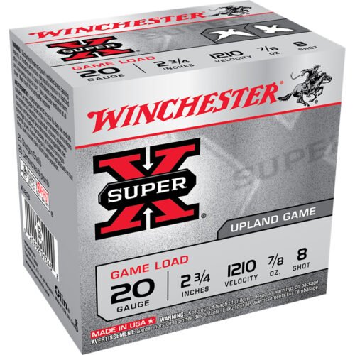 1701186_1.jpg Winchester Super-X Game Load 20 ga. 2.75 in. 7/8 oz. 8 Shot 25 rd.