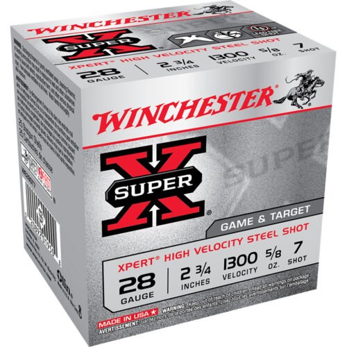 1701250_1.jpg Winchester Super-X Xpert Hi-Velocity Steel 28 ga. 2.75 in. 5/8 oz. 7 Shot 25 rd.