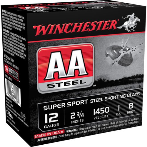 1701253_1.jpg Winchester AA Steel Target Sporting Clays Load 12 ga. 2.75 in. 1 oz. 8 Shot 25 rd.