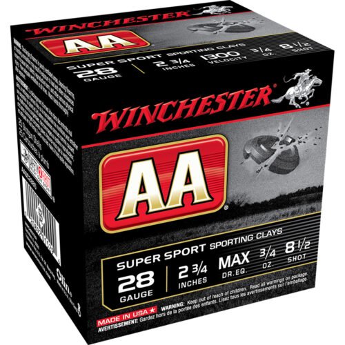 1701261_1.jpg Winchester AA Sporting Clays Load 28 ga. 2.75 in. 3/4 oz. 8.5 Shot 25 rd.