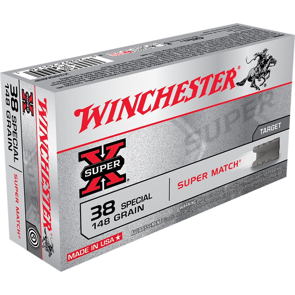 1701322_1.jpg Winchester Super-X Pistol Ammo 38 Spl. 148 gr. WC 50 rd.
