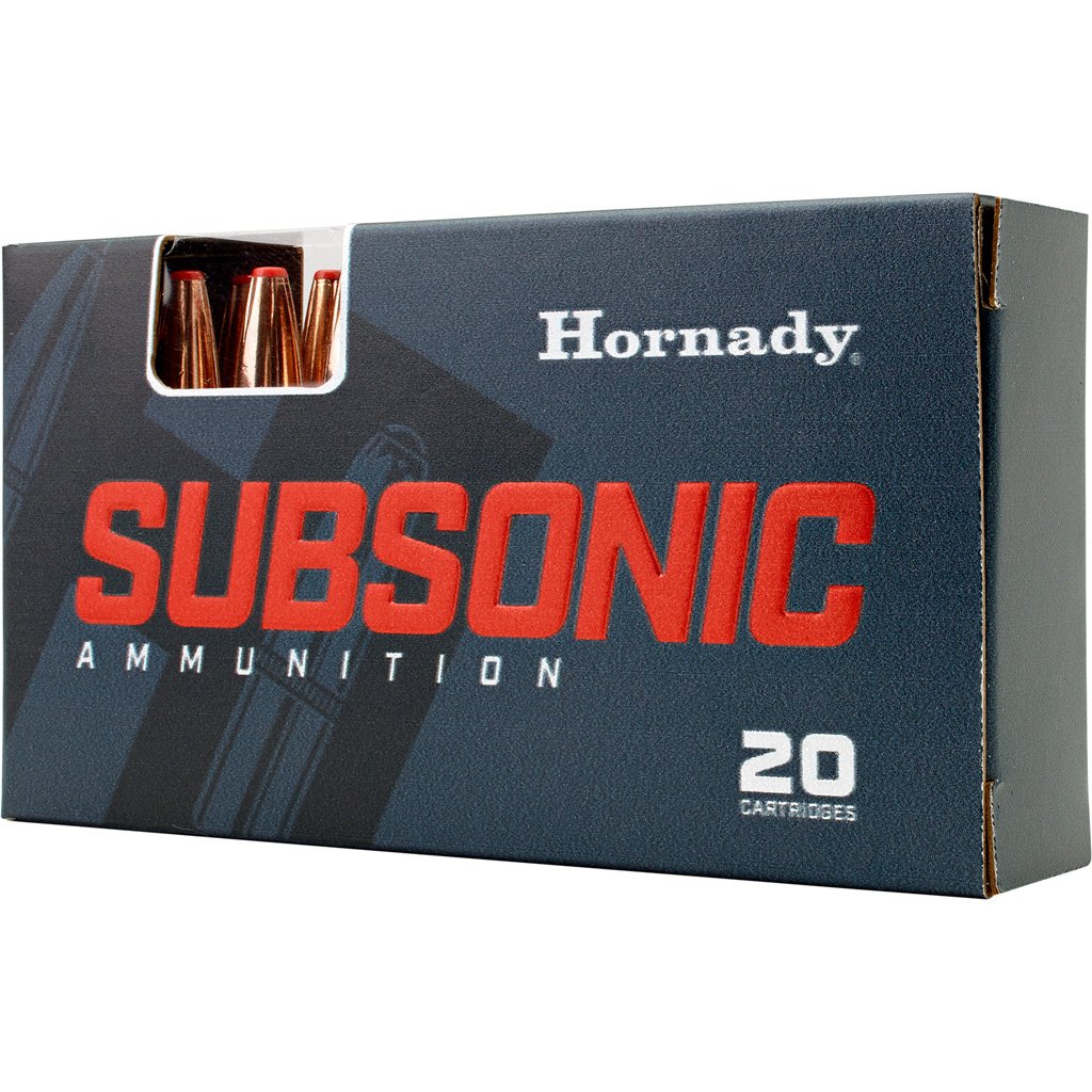 1701915_1.jpg Hornady Subsonic Rifle Ammo 300 Blackout 190 gr. Sub-X 20 rd.