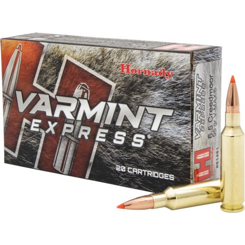 1701958_1 Hornady Varmint Express Rifle Ammo 6.5 Creedmoor 95 gr. V-Max 20 rd.