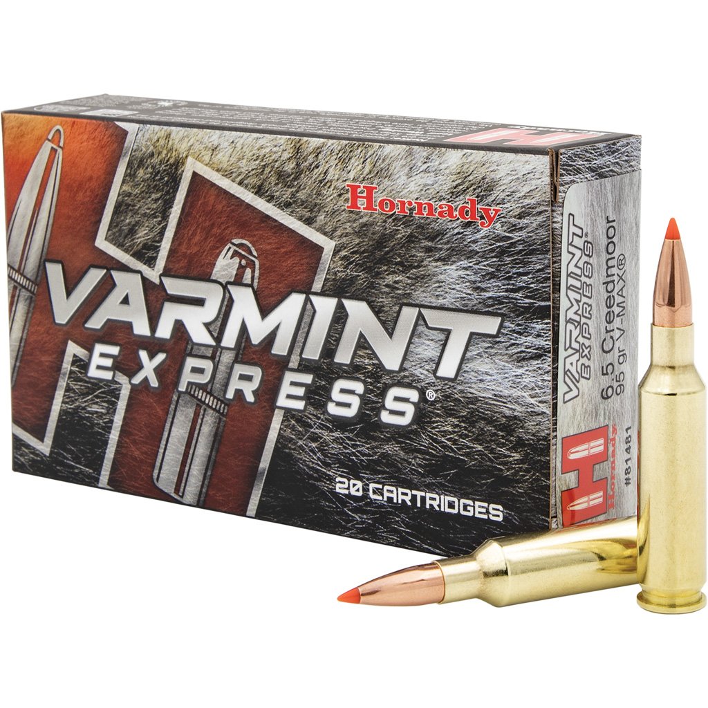 1701958_1 Hornady Varmint Express Rifle Ammo 6.5 Creedmoor 95 gr. V-Max 20 rd.