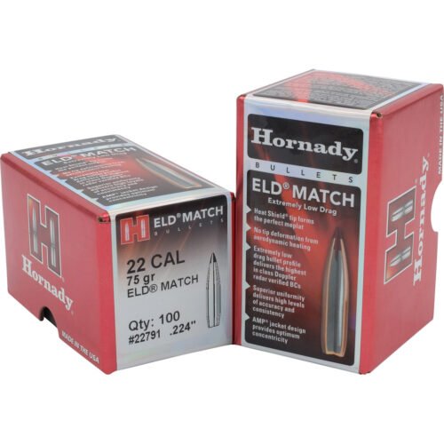1702035_1.jpg Hornady ELD Match Bullets 22 Cal. .224 75 gr. ELD Match 100 Box