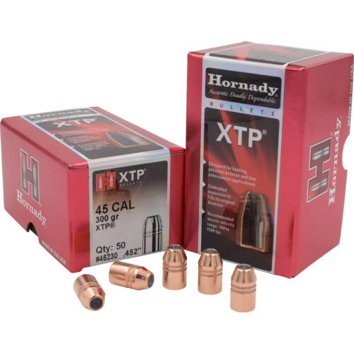 Hornady Traditional Pistol Bullets 45 Cal. .452 300 gr. XTP 50 Box