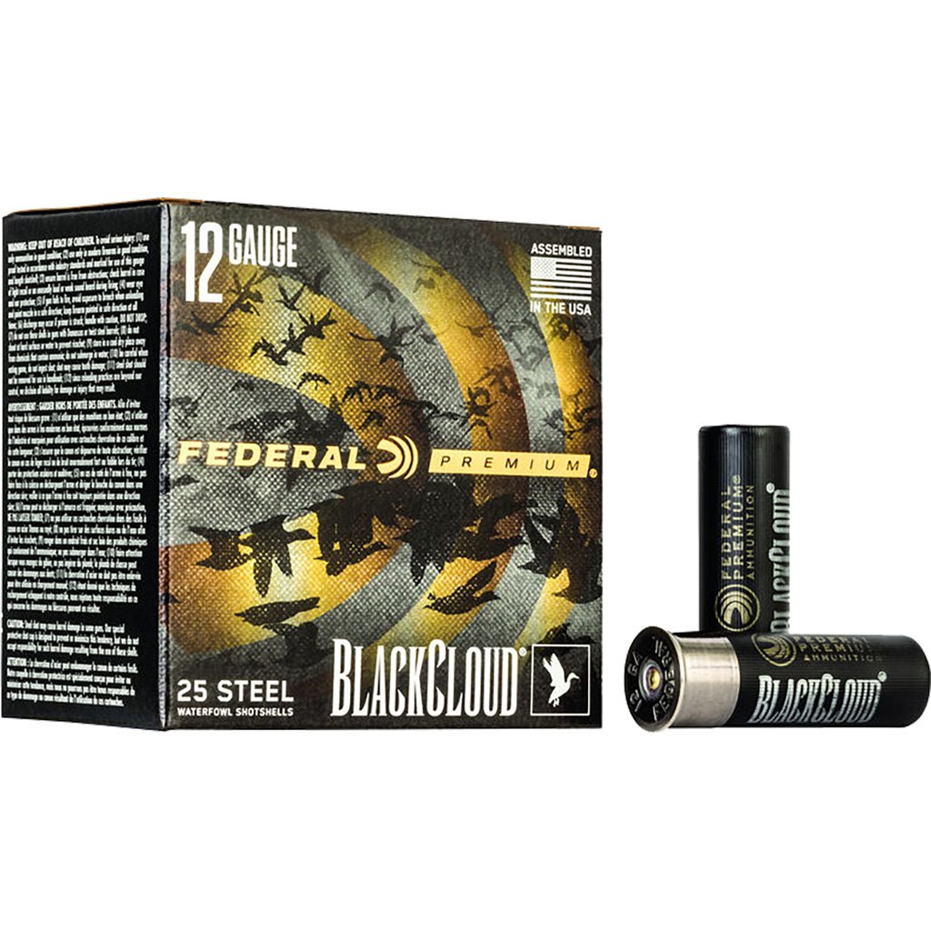 Federal Premium Black Cloud Waterfowl Shotgun Ammo 12 ga. 3 in. 1 1/4 oz. 1 Shot 25 rd.