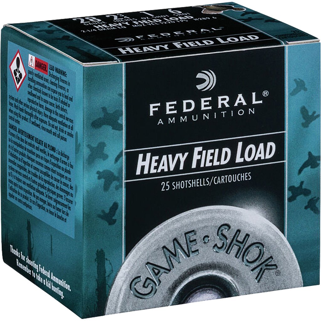 1702289_1.jpg Federal Game-Shok Heavy Field Load 28 ga. 2.75 in. 1 oz 6 Shot 25 rd.