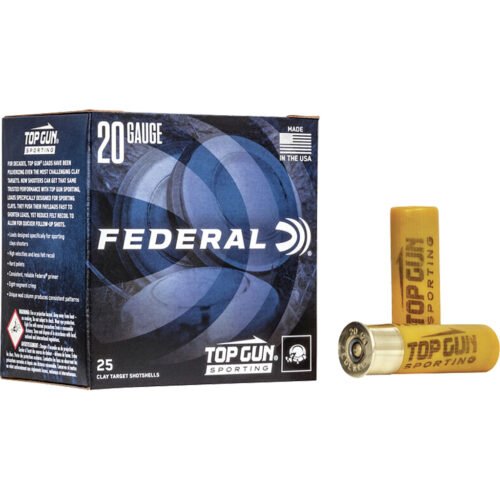 1702306_1.jpg Federal Top Gun Sporting Shotgun Ammo 20 ga. 2.75 in. 1250 FPS 7/8 oz. 7.5 Shot 25 Rd.